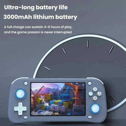 XF43 Retro Handheld Game Console Open Source 4.3 Inch Large Screen Gaming Video Players Console 64G(Black) by bashfashion