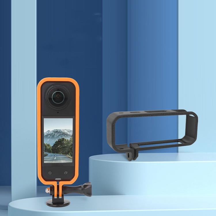 For Insta360 X5 360 Camera CQT Expandable Protective Cage Shockproof Case Horizontal Black by CQT