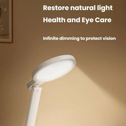 LED Desk Lamp Children Study Reading Eye-Protecting Bedside Light, Specification: Dual-use With Clock Display by bashfashion